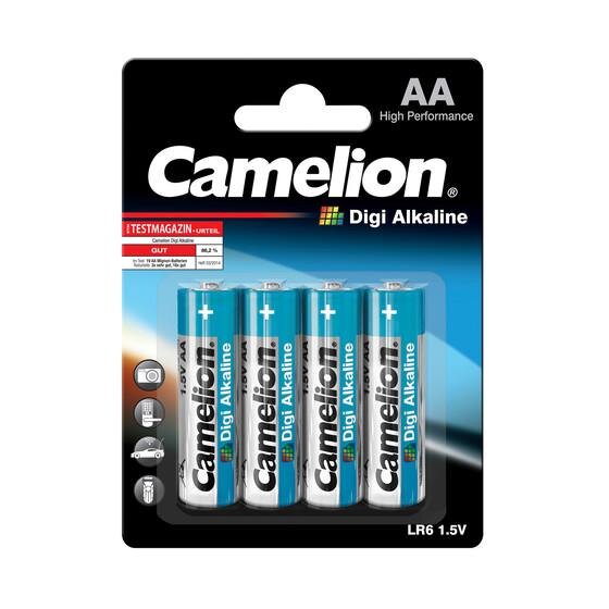 Camelion - Digi Alkaline - Mignon AA / LR6 - 1,5 Volt 2700mAh Zink-Mangandioxid - 4er Blister