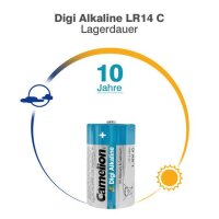 Camelion - Digi Alkaline - Baby C / LR14 - 1,5 Volt 8500mAh Zink-Mangandioxid - 2er Blister