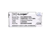 Ersatzakku - CS-SMG610XL - Samsung Galaxy On7 2016 Duos / SM-G6100 / EB-BG610ABE - 3,85 Volt 3300mAh Li-Polymer
