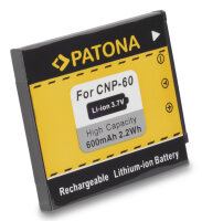 Patona - Casio NP-60 - 3,7 Volt 600mAh Li-Ion