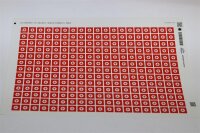 Set - Pluszeichen Aufkleber Rund 10mm Rot Glänzend -...