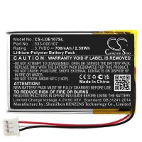 Ersatzakku - CS-LOE107SL - Logitech Far East / 533-000107 - 3,7 Volt 700mAh Li-Polymer