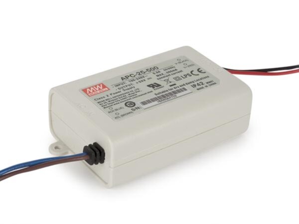 Mean Well - APC-25-500 - LED-Treiber - Konstantstrom - 1 Ausgang - 500 mA - 25 W