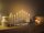 Velleman - CAN-LED-13-WHITE - Candelabra LED - weißes Metall - 7 LEDs - Warmweiß - 3 V