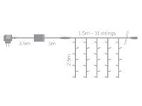Velleman - CS-LED-1.5X2.5-286-24V-UW-T - Cascade Light...