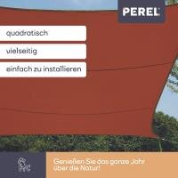 Perel - GSS4500TR - Sonnensegel 5 x 5 m, quadratisch...