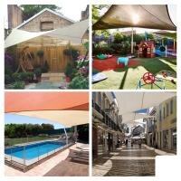 Perel - GSS4500TR - Sonnensegel 5 x 5 m, quadratisch für Garten und Terrasse, wasserabweisendes Polyester 160 g/m2, UV-Schutz 90%, atmungsaktives Sonnensegel mit Edelstahl O-Ringen, terrakotta