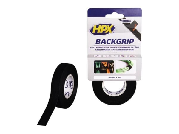 Velleman - HPXBG1605 - Back grip - black 16mm x 5m