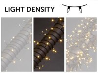 Vellight - V-STE-08-S-24V-AW-GW - Stella LED Lichterkette - 8 m - 120 LEDs - Arizona white (blass Orange) - grünes Kabel - 24 V