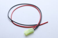 Tamiya - Mini Stecker - Steckerkabel vergoldet, mit 0,75 mm² Silikonlitze, 30 cm