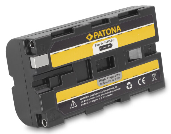Ersatzakku - Sony NP-F550 / NP-F330 / NP-530 - 7,2 Volt 1800mAh Li-Ion