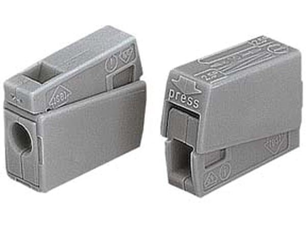 Wago - WG224101 / 224-101 - Leuchtenklemme - 2.5mm - 105° - Grau - 100er Box
