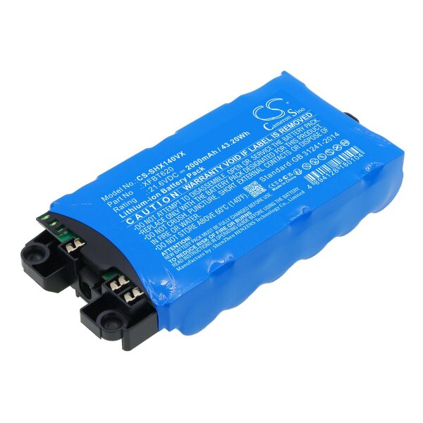 Ersatzakku - CS-SHX140VX - Shark XFBT620 - 21,6 Volt 2000 mAh Li-Ion