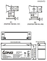 Long - WP3-6 - 6 Volt 3000mAh Pb