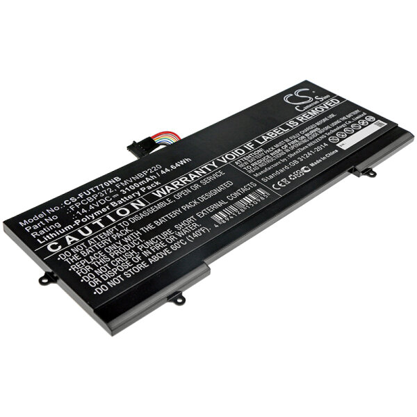 Ersatzakku - CS-FUT770NB - Fujitsu Lifebook U77 / FPCBP372 - 14,4 Volt 3100mAh Li-Polymer