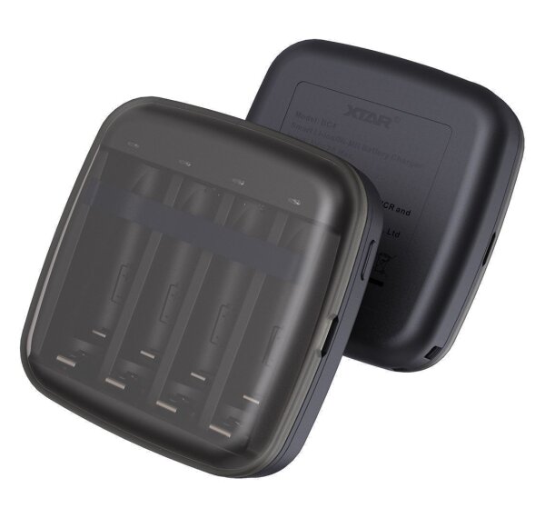 Xtar - BC4 - Ladegerät - 1,5 Volt Li-Ion / 1,2 Volt Ni-MH - 1-4 AA oder AAA Zellen - Powerbank & Taschenlampe