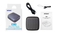 Xtar - BC4 - Ladegerät - 1,5 Volt Li-Ion / 1,2 Volt Ni-MH - 1-4 AA oder AAA Zellen - Powerbank & Taschenlampe