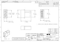 AMP - 1-480305-0 - 3 Rechteckige Steckverbinder - Gehäuse / Buchse