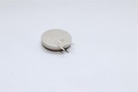 Knopfzelle - CR2450 / BP1 - 3 Volt 550mAh Lithium | mit Pins / Printlötfahnen (++ / -)