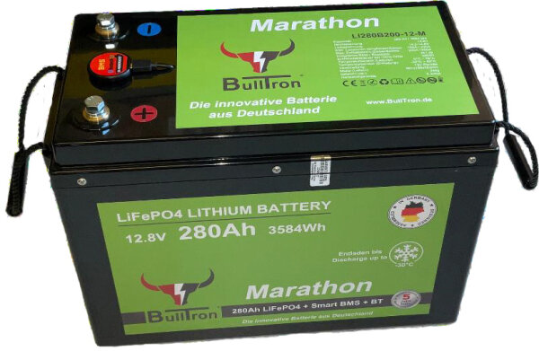 BullTron - LI280B200-12-M - BullTron LiFePO4 12,8V 280Ah Marathon
