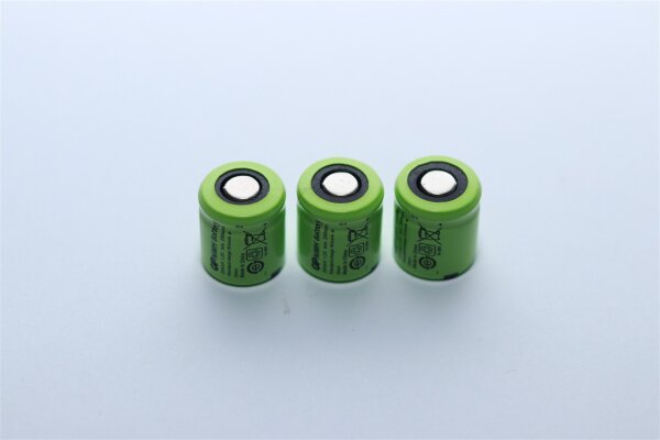 GP - 25AAH - 1/3 AA - 1,2 Volt 250mAh Ni-MH - 3er Set