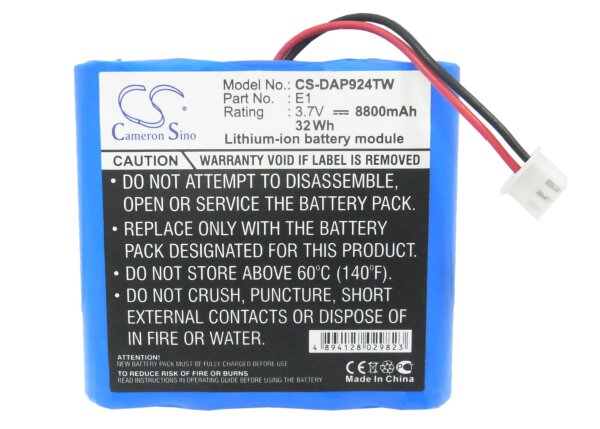Ersatzakku - CS-DAP924TW - Pure E1 / Evoke 1S - 3,7 Volt 8800mAh Li-Ion