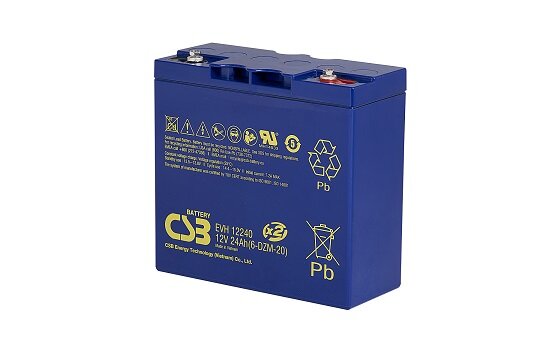CSB - EVH12240 - 12 Volt 24Ah Pb - M5 Innengewinde