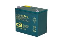 CSB - EVX12520 - 12 Volt 52AH Pb - M6 Flachpool - M6 B/N