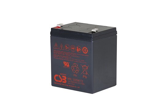CSB - HRL1225WF2 - 12 Volt 6Ah [C20] Pb - Faston 6,3mm