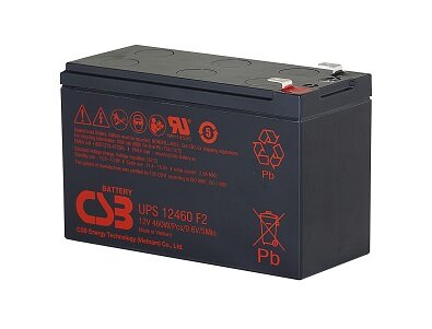 CSB - UP12460 - 12 Volt 9,6Ah Pb - Faston 6,3mm