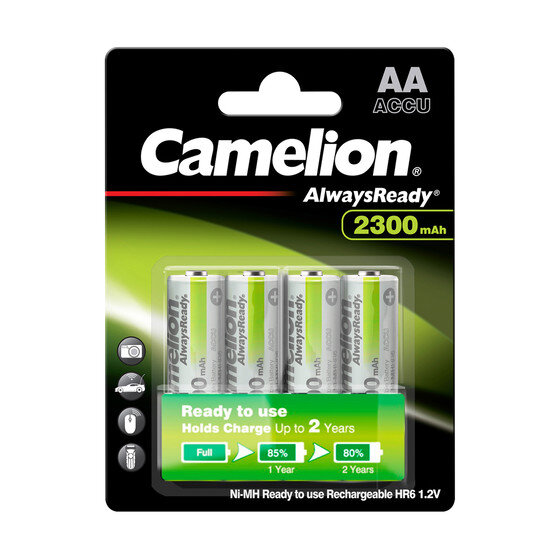 Camelion - HR6 Mignon AA - 1,2 Volt 2300mAh - 4er Blister