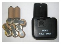 Akkupack für Lematec Pro-Energy / Wagner W 132 CSP - 13,2 Volt zum Selbsteinbau