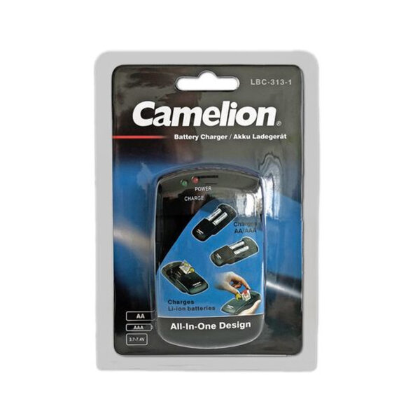 Camelion - Universal Ladegerät LBC-313-1 für 1,2 Volt Ni-MH & 3,7 bis 7,4 Volt Li-Ion Akkus