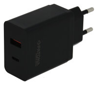 PATONA - Premium GaN PD36W Adapter - 1xUSB-C 1xUSB-A PD3.0 QC3.0 - schwarz