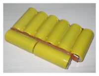 Akkupack für hama Campower CP432 - 9,6 Volt zum Selbsteinbau