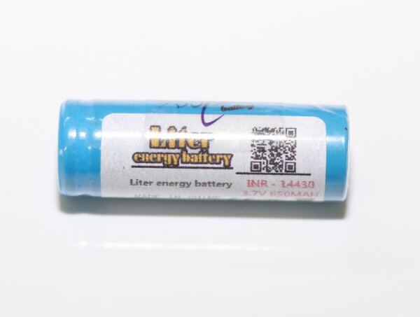 Liter - ICR14430 - 3,7 Volt 600mAh Li-Ion ohne Lötfahne