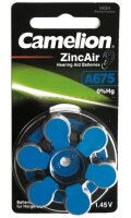 Camelion - A675 / PR44 - 1,4 Volt Zinc Air - 6er Blister...