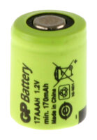 GP - 17AAAH - 1/3AAA - 1,2 Volt 170mAh Ni-MH ohne Lötfahne