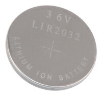 Knopfzelle - LIR2032 - 3,6 Volt 45mAh Li-Ion ohne Lötfahne [Ableiter]