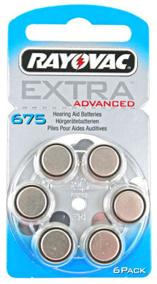 Rayovac - EXTRA Advanced - 675 - 1,4 Volt Zinc Air - 6er Blister - EOL = Mindesthaltbarkeitsdatum abgelaufen