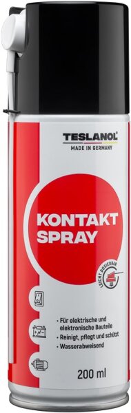 teslanol - Kontakt- und Konservierungsspray - zur präzisen Reinigung und Pflege von Kontakten - 200 ml
