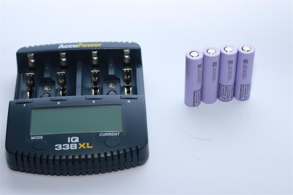 AccuPower IQ338XL & LG MF1 - 3,6 Volt 2150mAh Li-Ion Set 5-tlg.