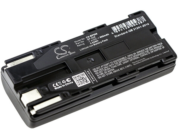 Ersatzakku - CS-BP608 - Canon BP-608 - 7,4 Volt 800mAh Li-Ion