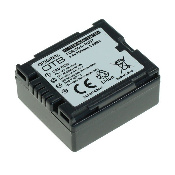 OTB - Ersatzakku kompatibel zu Panasonic CGA-DU7 - 7,4 Volt 750mAh Li-Ion - EOL