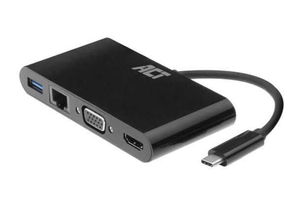 Adapter - USB-C auf HDMI / VGA / USB-A / Gigabit Ethernet - 4K @ 30 Hz - 0.15 m