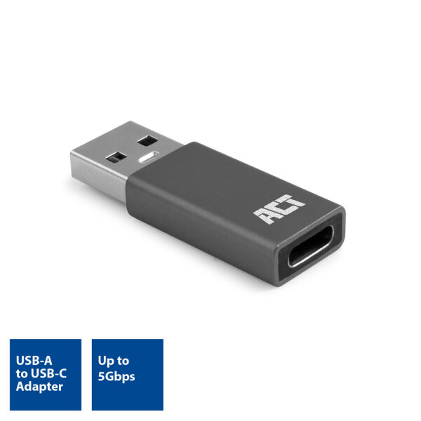 Adapter von USB-A-Stecker auf USB-C-Buchse
