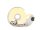 Klettband - Rolle 2m x 2cm - weiße Farbe