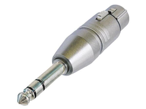 3-POLIGE XLR-KABELBUCHSE AUF STEREO 6.35mm KLINKENSTECKER