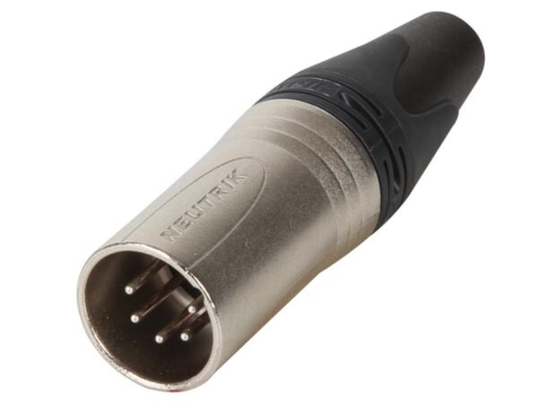 NEUTRIK - XLR-KABELSTECKER,  5-POLIGER KABELSTECKER, SILBER BESCHICHTET, VERNICKELT