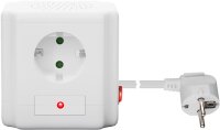 Steckdosenwürfel 4-fach mit Schalter und USB
